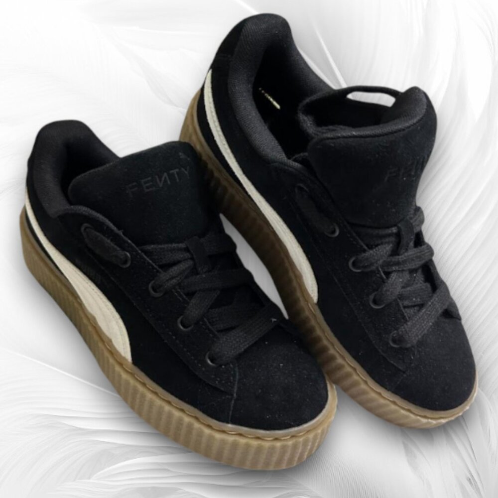 Puma Fenty Creepers Black Suede Sneakers Women’s Platform Rihanna Shoes